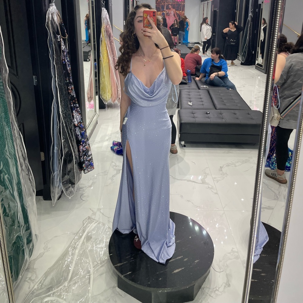 LAVENDER SHIMMER MAXI DRESS